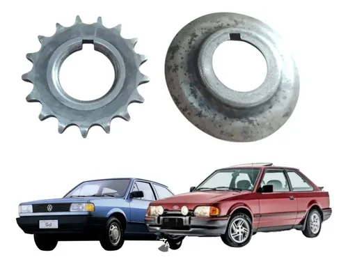 Engrenagem Corrente Motor Ford Escort Vw Gol 1985 A 1995