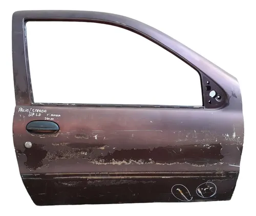Porta Lado Direito Fiat Palio Siena Com Avaria 2 Portas  Dianteira Direito Vermelho
