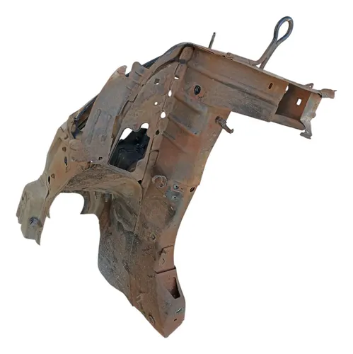 Longarina Mini Frente Peugeot 206 Direita 2002 2003 A 2008 Preto