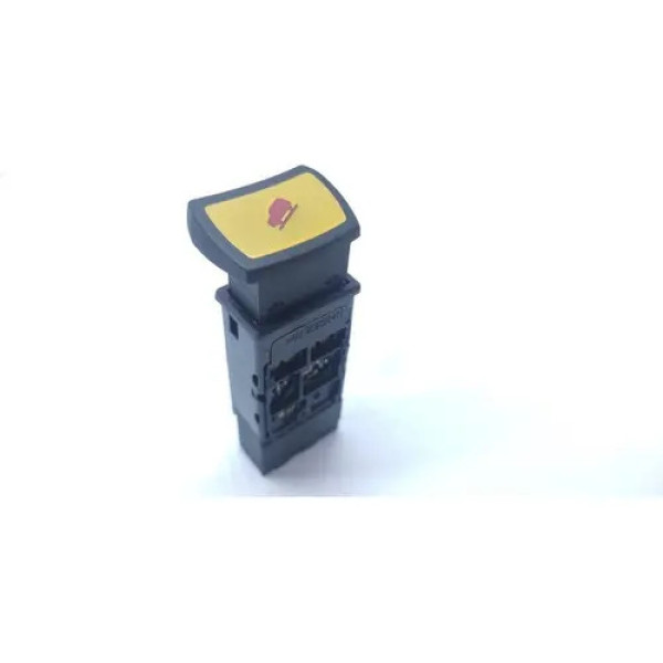 Botão Declive Land Rover Freelander 1 2003 2007 Preto Com Símbolo Amarelo
