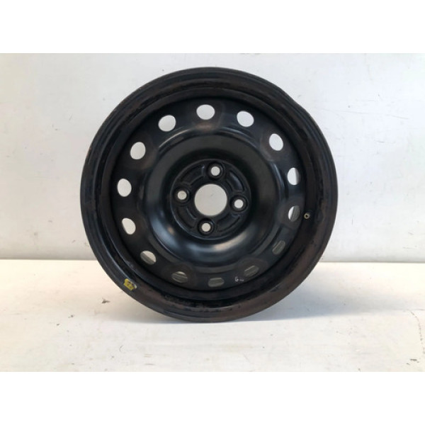 Roda Ferro Aro 15 4x100 Honda Civic 2001 2006 Detalhe Preto