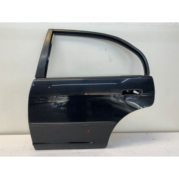 Porta Traseira Esquerda Honda Civic 2001 2006 Preta Detalhe Traseira Esquerdo Preto