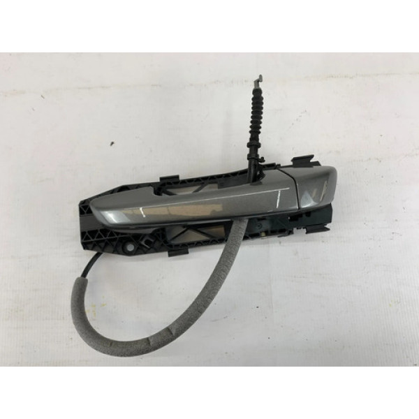 Maçaneta Externa Traseira Esquerda Porsche Cayenne 2011 2014 Cinza Traseira