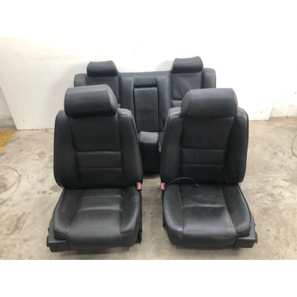 Jogo Banco Alfa Romeo 164 1993 1997 Couro Detalhe Preto