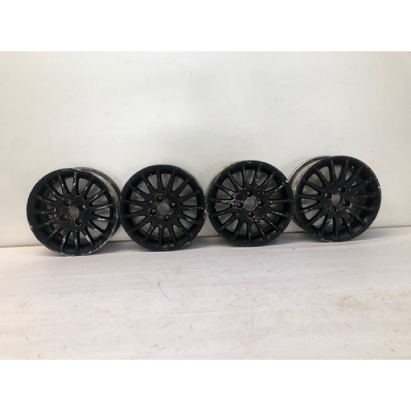 Jogo Roda Liga Aro 15 4x100 Civic 2001 2006 Preto