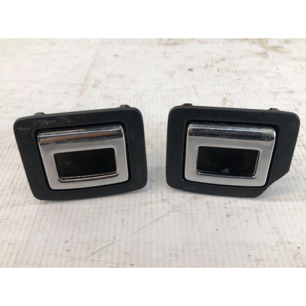 Par Ganchos Porta Malas Honda Hrv 2016 2020 Detalhe Preto/cromado