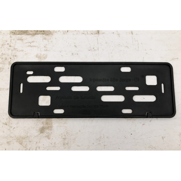 Moldura Suporte Placa Honda New Civic 2007 2011 Preto
