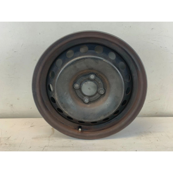 Roda Ferro Aro 15 4x100 Renault Sandero 2014 2024 Preto