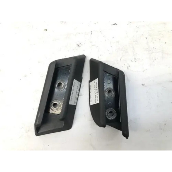 Par Suporte Tampão Bagagito Volvo V40 Sw 2000 2004 Preto