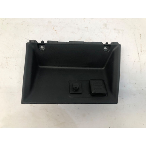 Moldura Tomada 12v Console Honda Civic Lxs 2012 2015 Preto