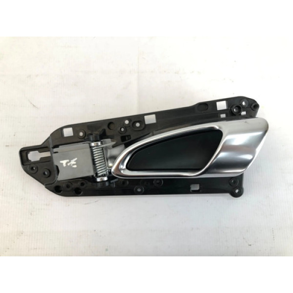 Maçaneta Interna Traseira Esquerda Porsche Cayenne 2011 2014 Cinza-escuro Traseira
