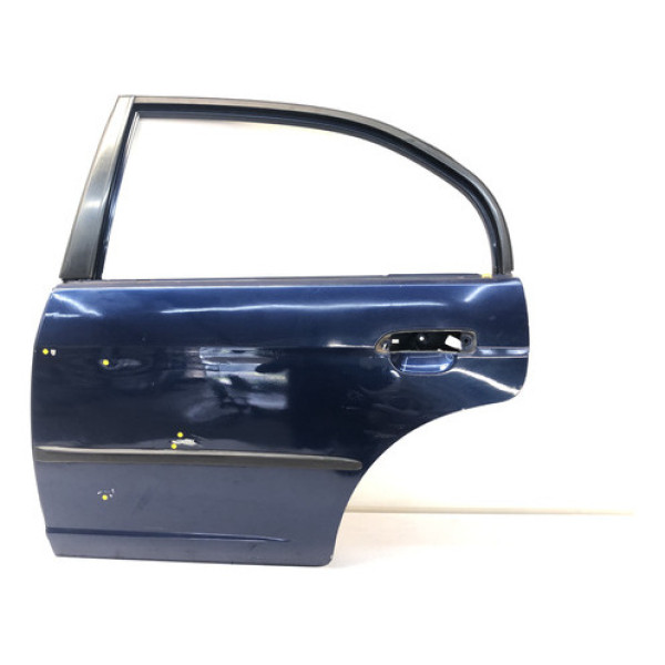 Porta Traseira Esquerda Civic 2001 2006 Azul Detalhe Traseira Esquerdo Azul