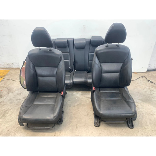 Jogo Banco Honda Hrv 2016 2021 Couro Detalhe Preto