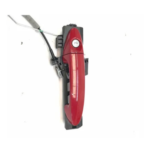 Maçaneta Externa Dianteira Esquerda Ford Ka 2018 2021 Vermelho Dianteira