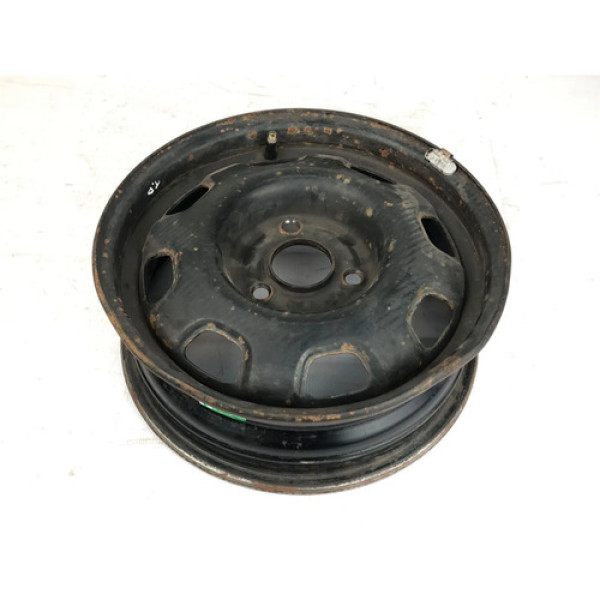 Roda Ferro Aro 13 4x108mm Peugeot 106 1994 1996 Detalhe Preto