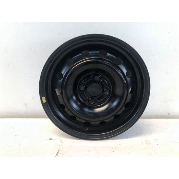 Roda Ferro Estepe Aro 15 4x100 Honda Civic 2001 2006 Preto