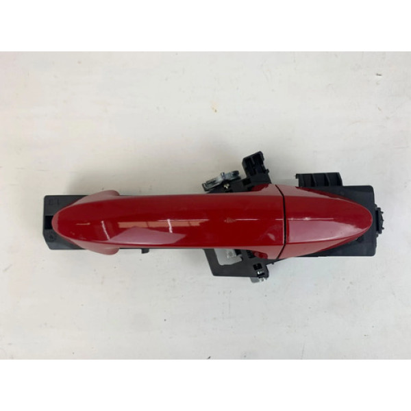 Maçaneta Externa Porta Traseira Esquerda Ford Ka 2014 2021 Vermelho Traseira