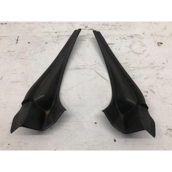 Par Acabamento Churrasqueira Nissan Versa 2015 2019 Preto Liso