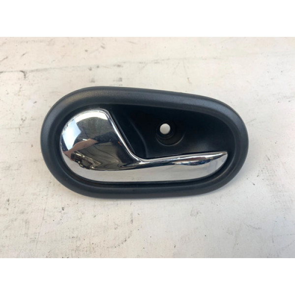 Maçaneta Interna Esquerda Renault Sandero 2014 2019 Preto Dianteira/traseira