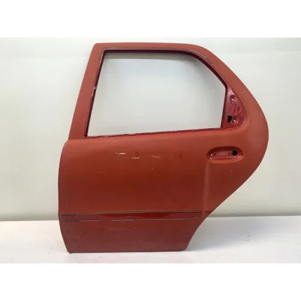 Porta Traseira Esquerda Fiat Palio 2001 2006 4 Portas Traseira Esquerdo Vermelha