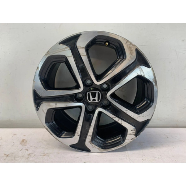 Roda Liga Leve Aro 17 5x115 Honda Hrv 2018 2021 Detalhe Prateado