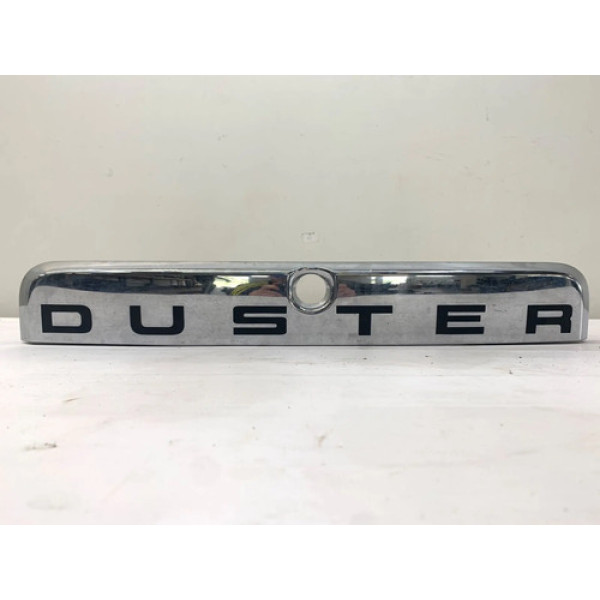 Friso Luz Placa Aplique Tampa Traseira Duster 2011 2014
