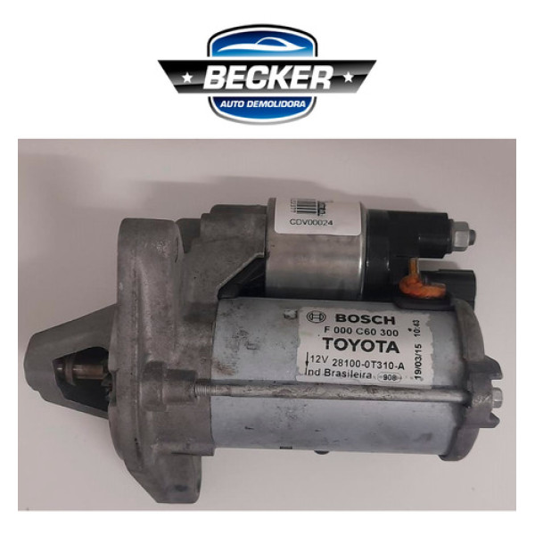 Motor De Arranque Toyota Corolla Xei 2.0 2016 - F000c60300