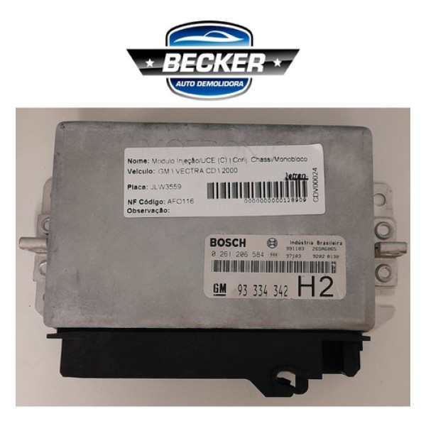 Módulo Injeção Chevrolet Vectra Cd 2000 - 0261206584