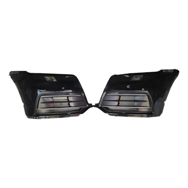 Par De Polaina Parachoque Dianteiro Audi Q5 2018 A 2020 Lj Preto