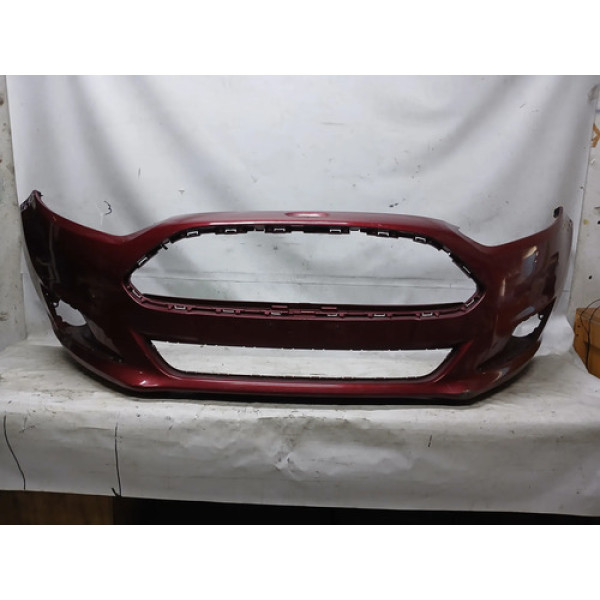 Parachoque Dianteiro Ford New Fiesta 2013 A 2017 Original G Vermelho
