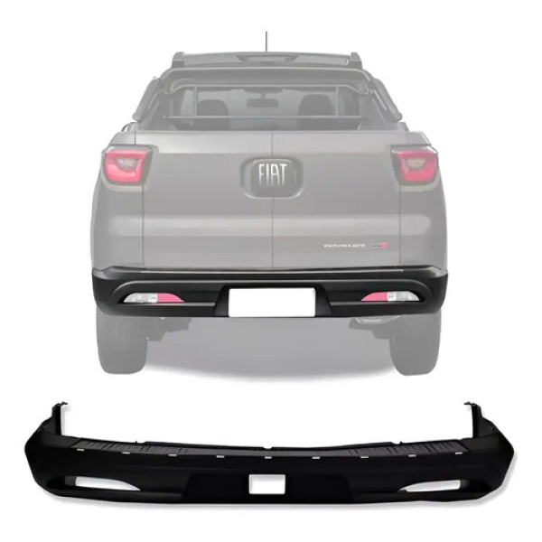 Parachoque Traseiro Fiat Toro 2017 2018 2019 2020 2021 Lj