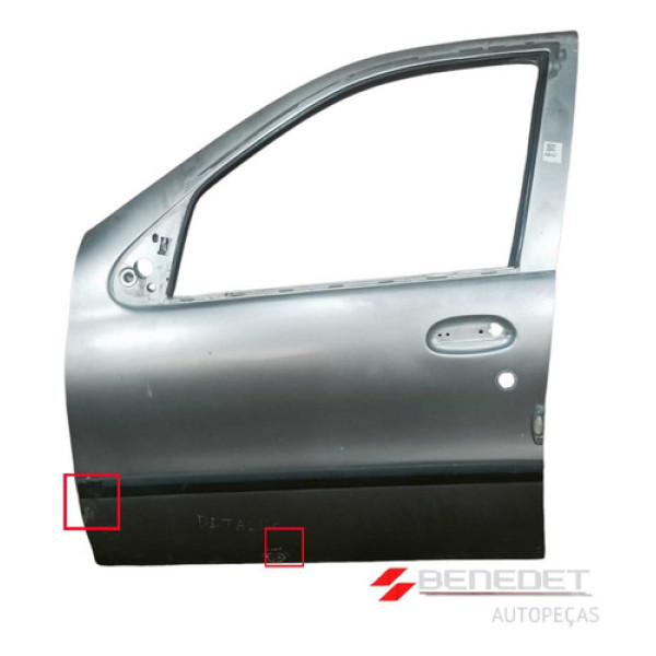 Porta Dianteira Esquerda C/detalhe Fiat Palio 1996 A 2007