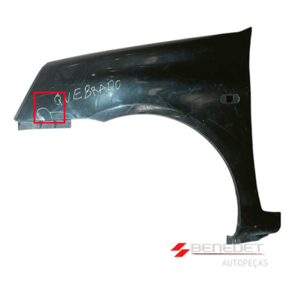 Paralama Renault Clio 03 Ate 12 Lado Esquerdo Trincado