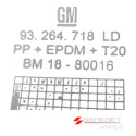 Moldura Coluna Traseira Lado Direito Gm Corsa Joy Hatch