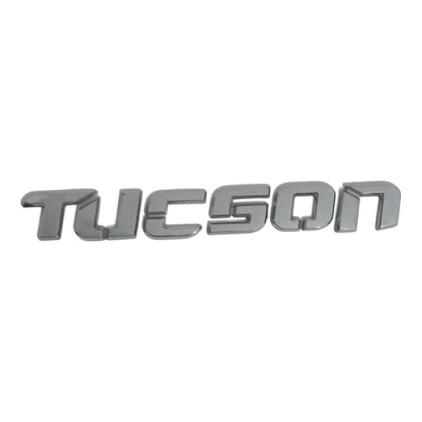 Emblema Traseiro Hyundai Tucson 2004 Original Usado Cromado