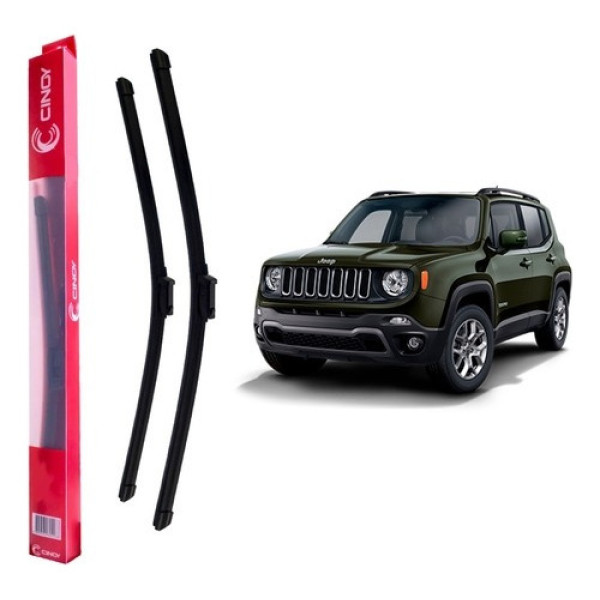 Palheta Específica Dianteira Jeep Renegade 2015-2020 Cinoy Preto/vermelho