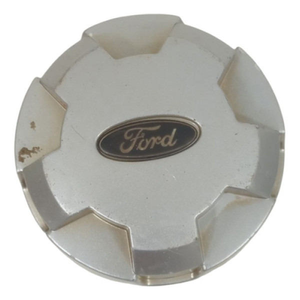 Calota Central Roda 5 Furos Ford Ranger Xl 2003/2011 Orig - Cinza