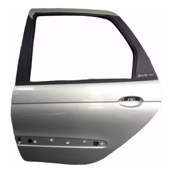 Porta Traseira Esquerda Renault Scenic 00/07 Original Traseira Esquerdo Cinza
