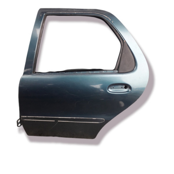 Porta Traseira Esquerda Fiat Palio 96/03 Usada Original Traseira Esquerdo Preto