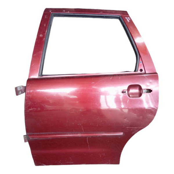 Porta Traseira Esquerda Vw Polo Classic 1998/2002 Traseira Esquerdo Vermelho