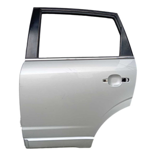 Porta Traseira Esquerda Gm Captiva 2008/2016 Traseira Esquerdo Prata