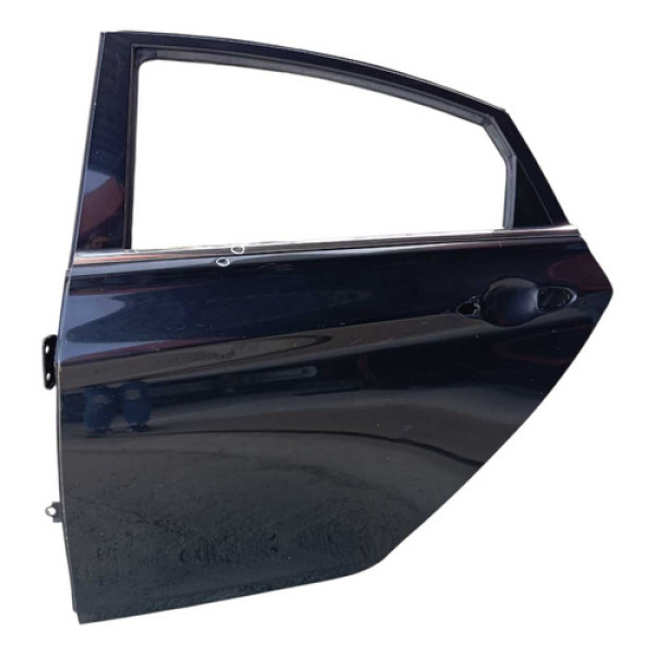 Porta Traseira Esquerda Hyundai Sonata 11/14 Traseira Esquerdo Preto