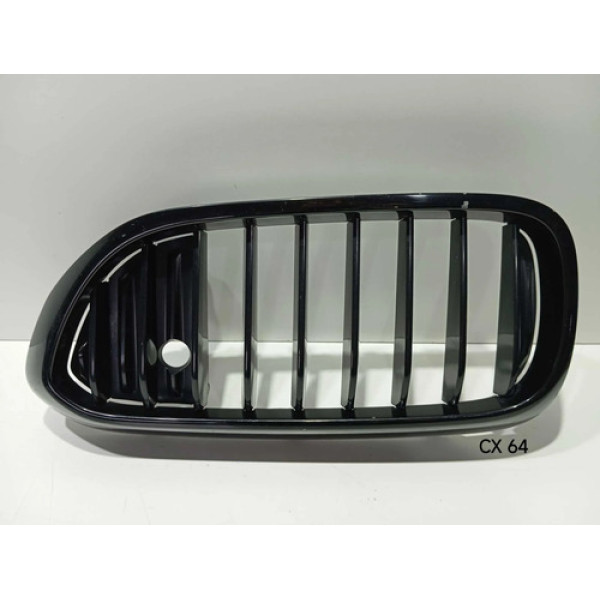 Grade Frontal Lado Esquerdo Bmw 530i/ 540i 17/20 7390867 Preto Brilhante