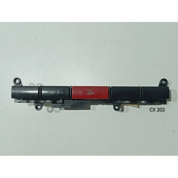 Botão Pisca Alerta + Farol Milha Fiat Palio/ Siena 01/12 Preto