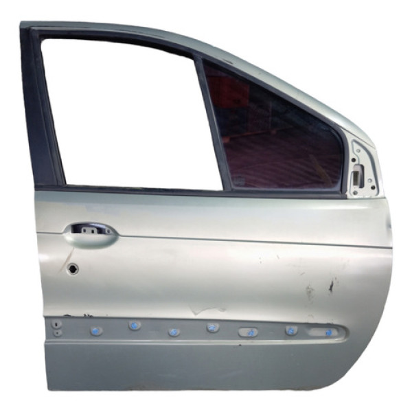 Porta Dianteira Direita Renault Scenic 2000/2010 Dianteira Direito Prateado