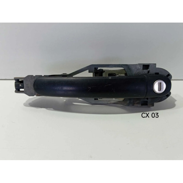 Maçaneta Externa Dianteira Esquerda Vw Fox 07/14 3b0837885 Preto Dianteira
