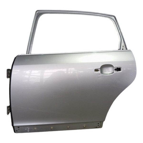 Porta Traseira Esquerda Citroen C4 Pallas 08/12 Original Traseira Esquerdo Prateado