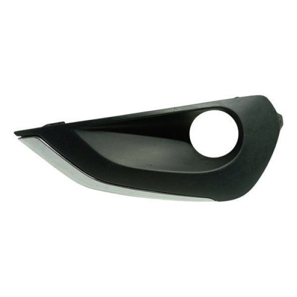 Moldura Farol Milha Direito Peugeot 208 16/19 Original Preto Direito