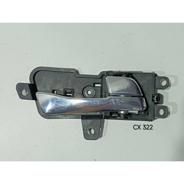 Maçaneta Interna Lado Direito Hyundai Sonata Original 11/14 Preto Dianteira
