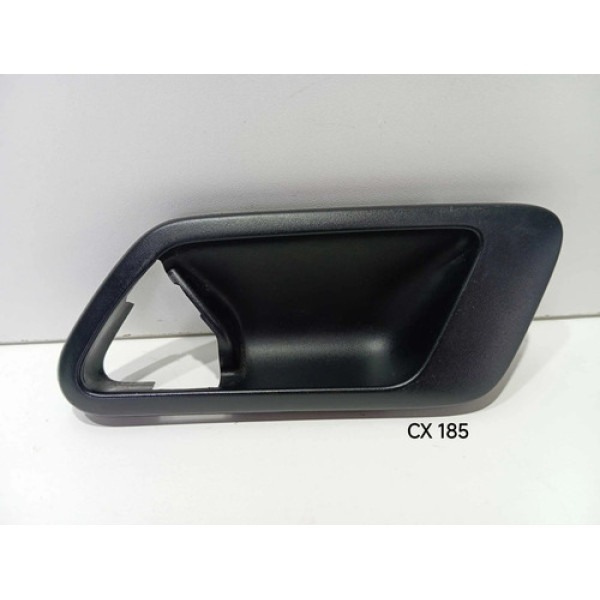 Moldura Maçaneta Interna Esquerda Vw Fox/ Gol/ Voyage 08/13 Preto Dianteira/traseira